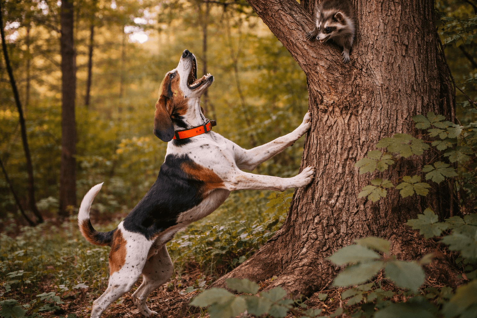 American English Coonhound dog