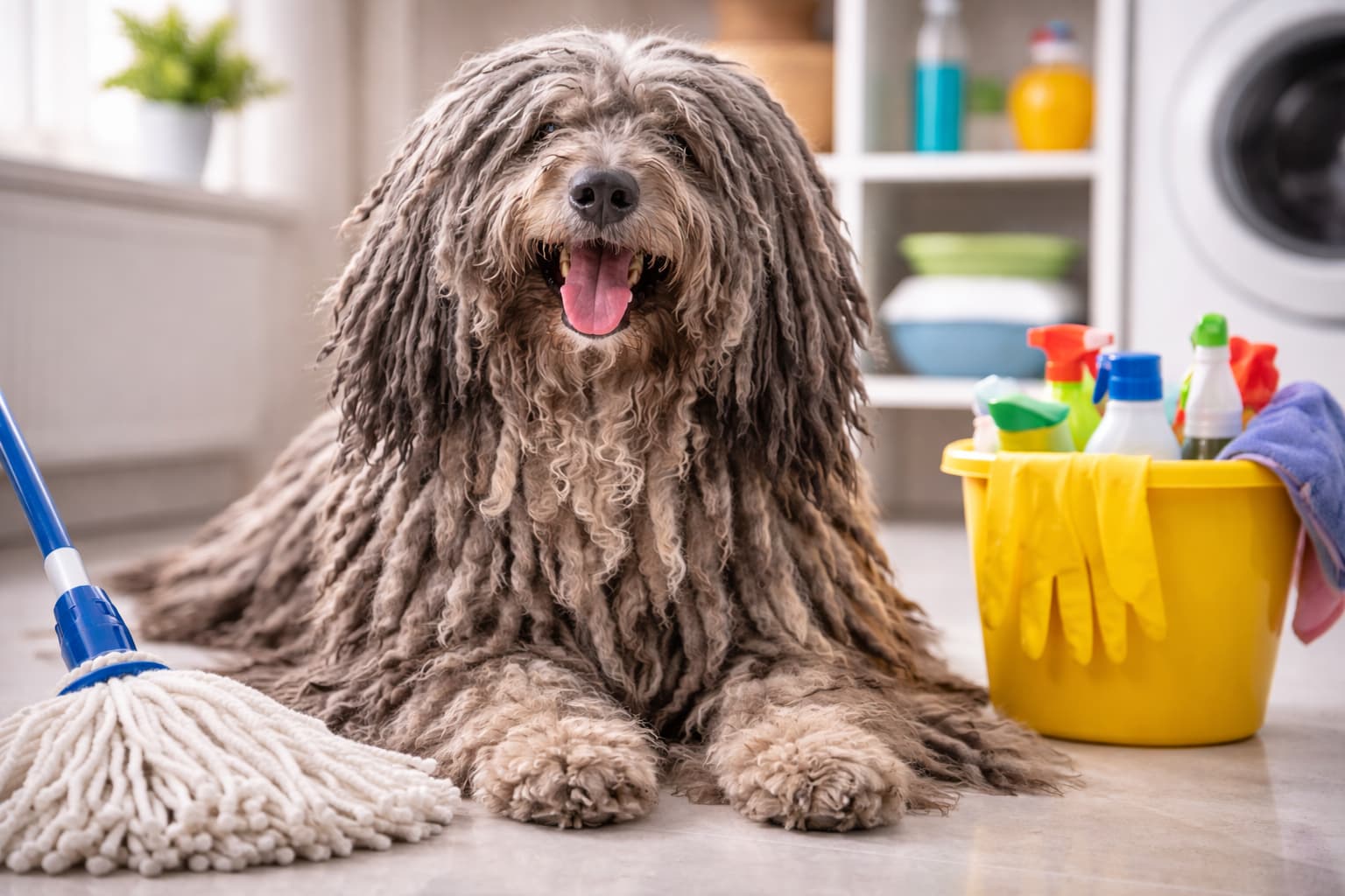 Bergamasco Sheepdog dog