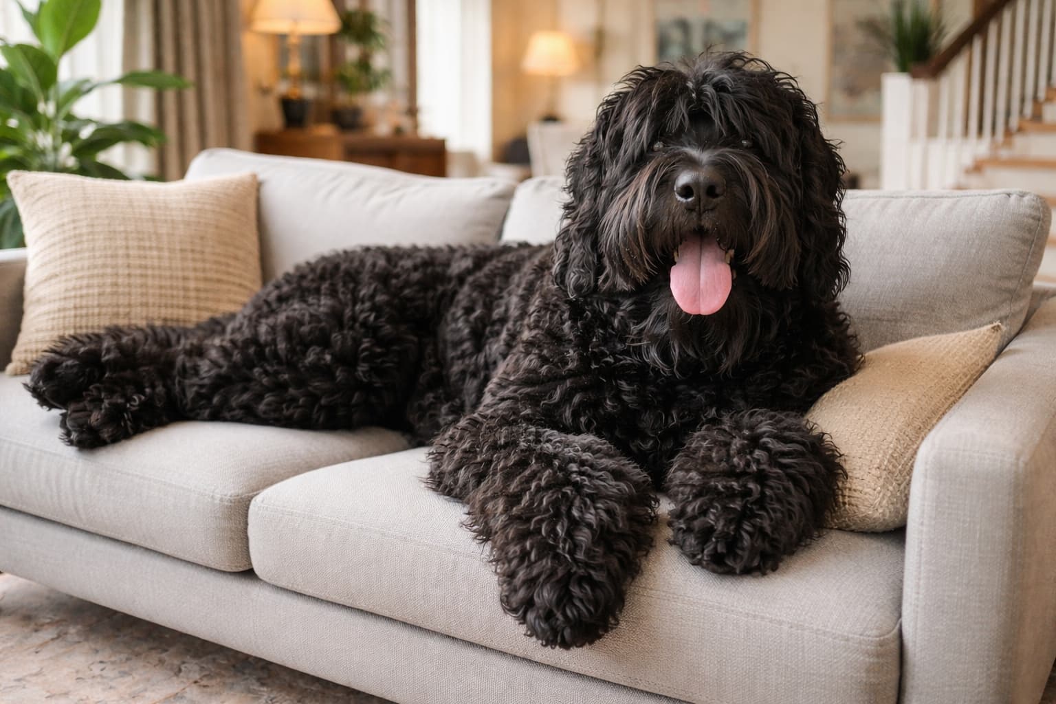 Black Russian Terrier dog