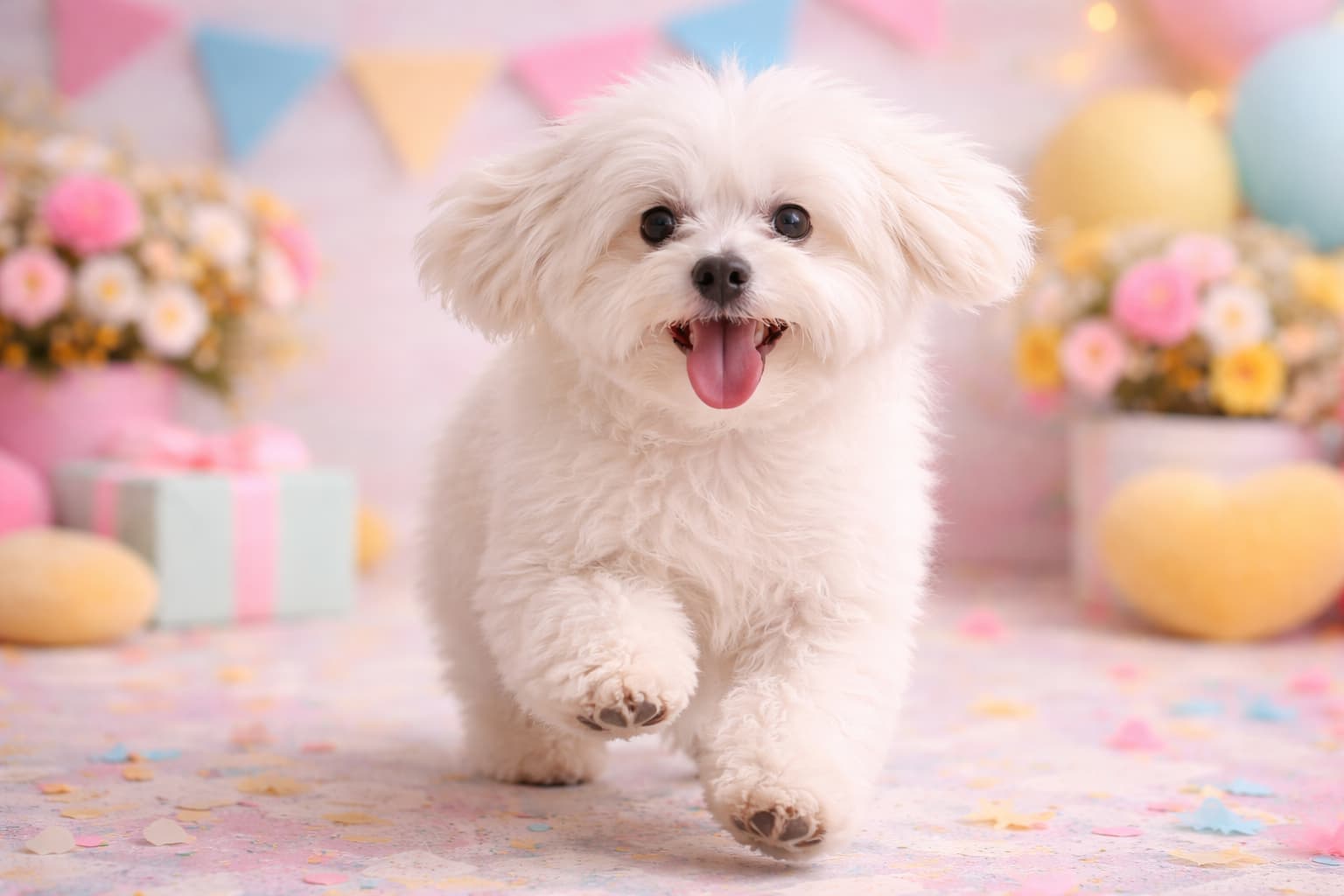 Coton de Tulear dog